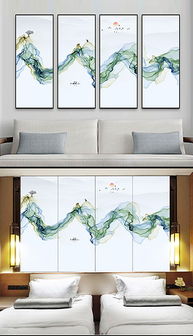 泼墨山水入画来 绿色唯美装饰画与高清设计素材全攻略